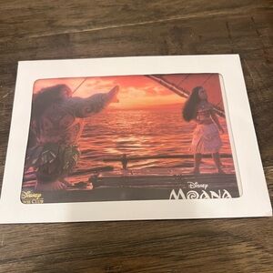 Disney Movie Club Moana Lithograph Exclusive Collectible